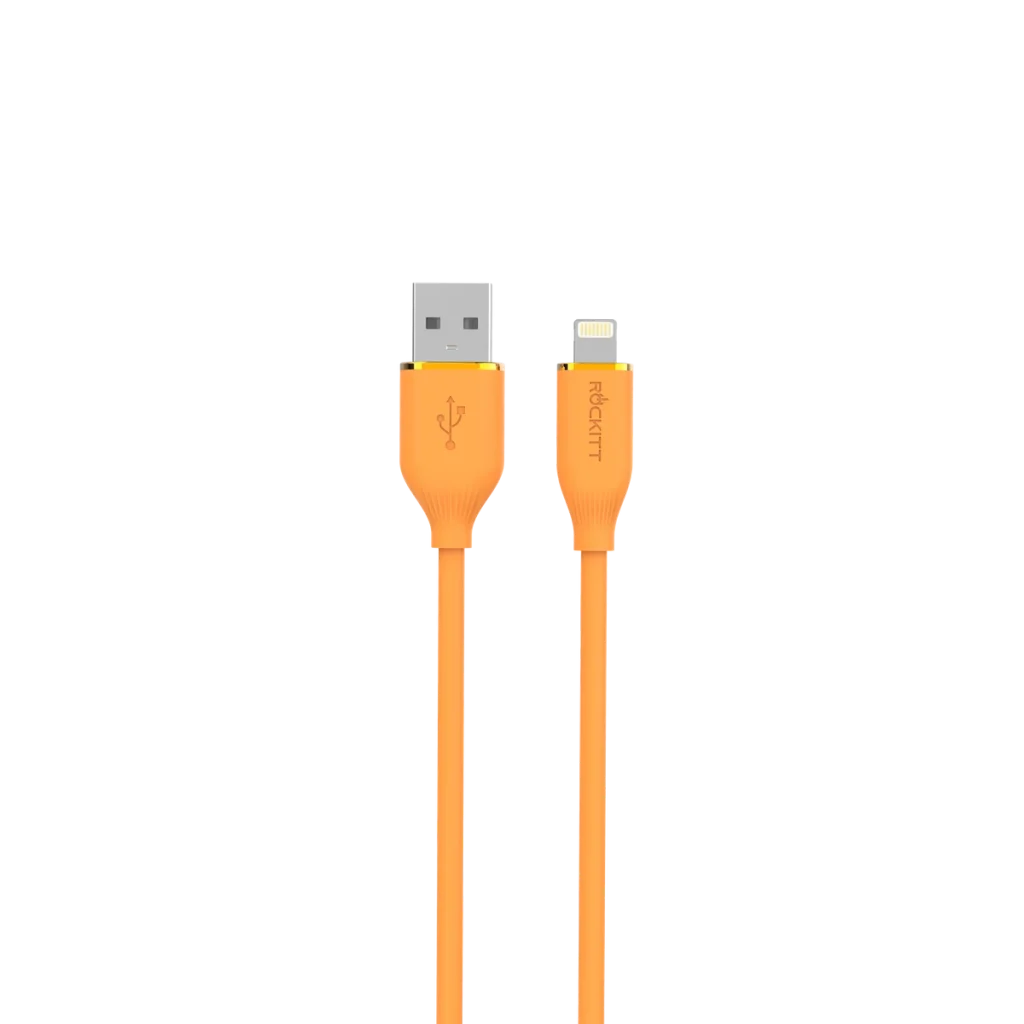 USB-A to Lightning Orange Cable — product detail
