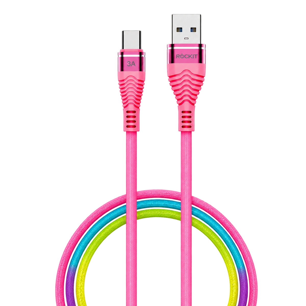 Usb A To Usb C Multicolour Cable 2